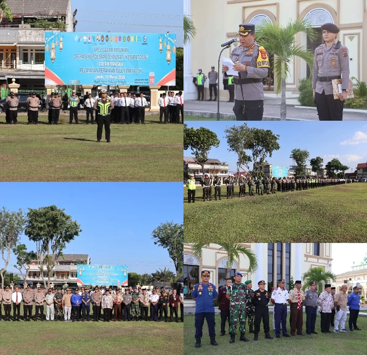 Kapolresta Jambi Pimpin Apel Serpas Operasi Ketupat Siginjai 2026, 227 Personel Disiagakan Amankan Mudik Lebaran . (Doc. Humas Polresta Jambi)