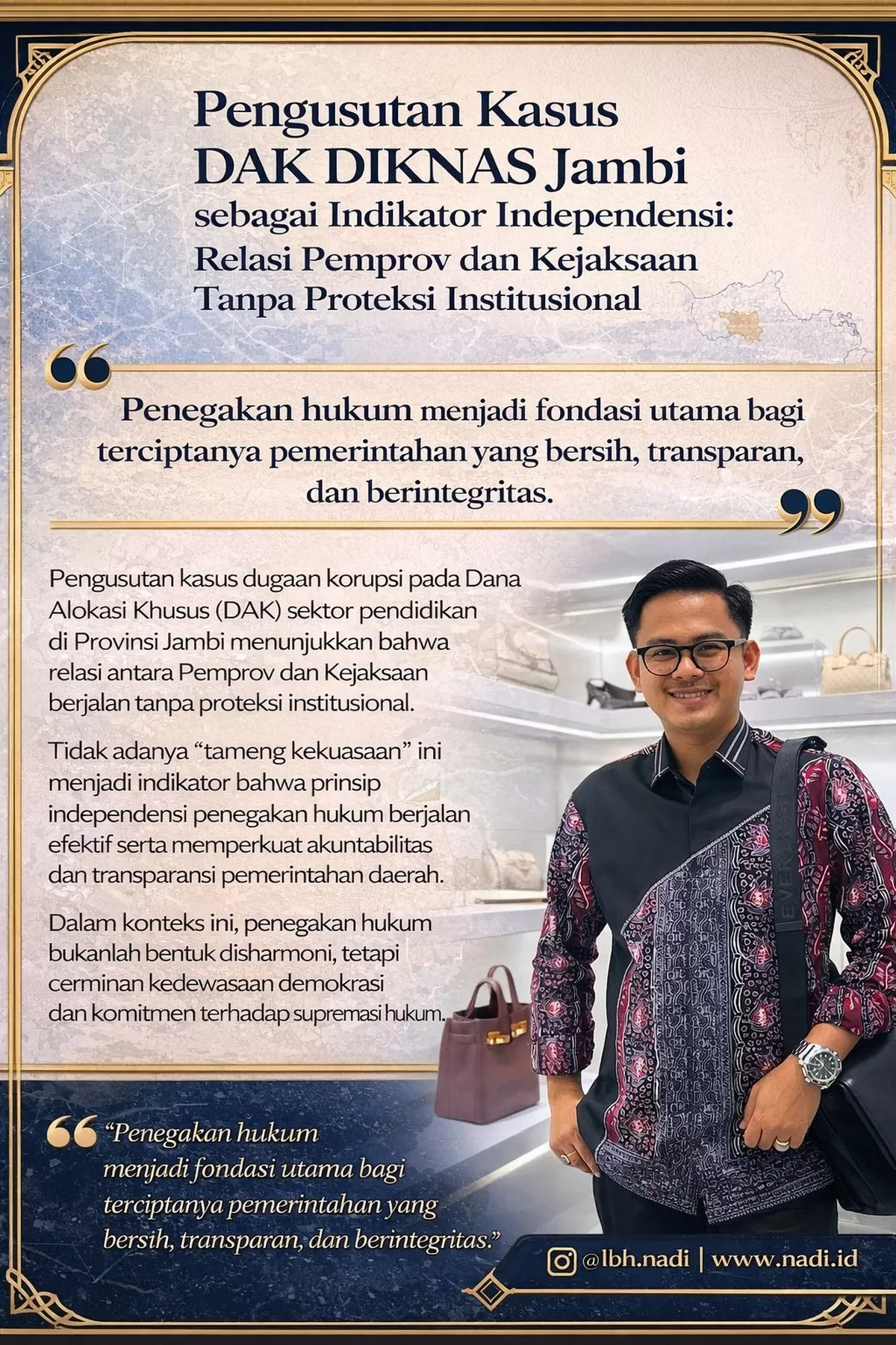 Oleh: Elas Anra Dermawan, S.H. (Doc. EAD)