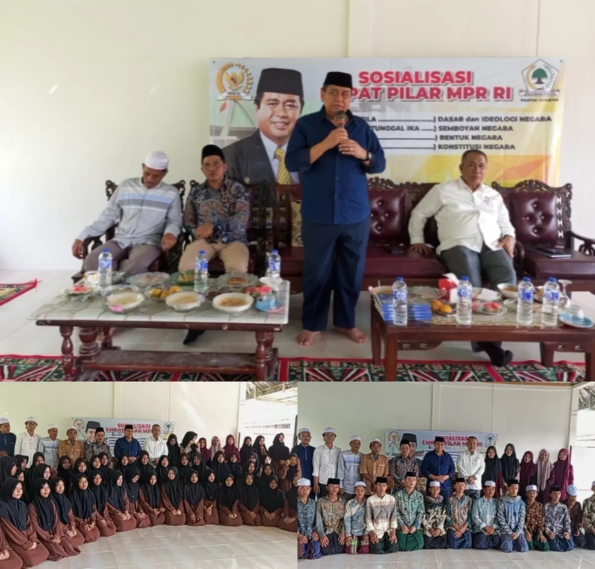 HBA menggelar Sosialisasi Empat Pilar MPR RI dengan Ponpes Saadatul Muttaqin. (Doc. Sudutjambi.com)