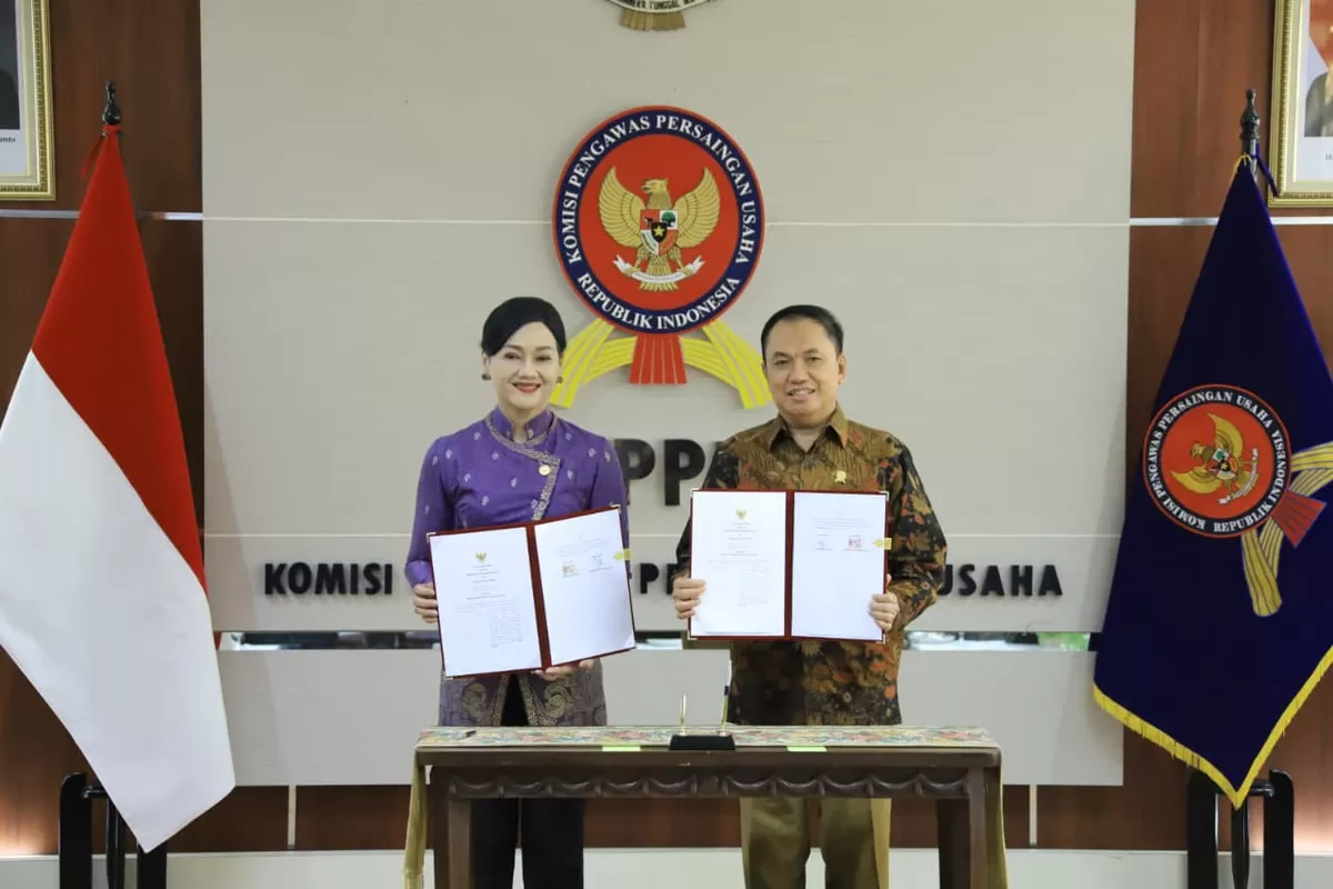 OJK DAN KPPU SEPAKAT TINGKATKAN SINERGI DAN KOORDINASI DALAM PELAKSANAAN TUGAS DAN FUNGSI. (Doc. Humas OJK)