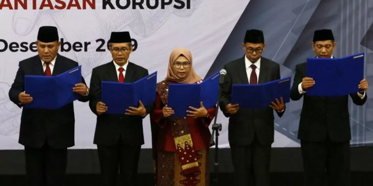 Lima Pimpinan KPK (Foto: ANTARA FOTO/Rivan Awal Lingga)