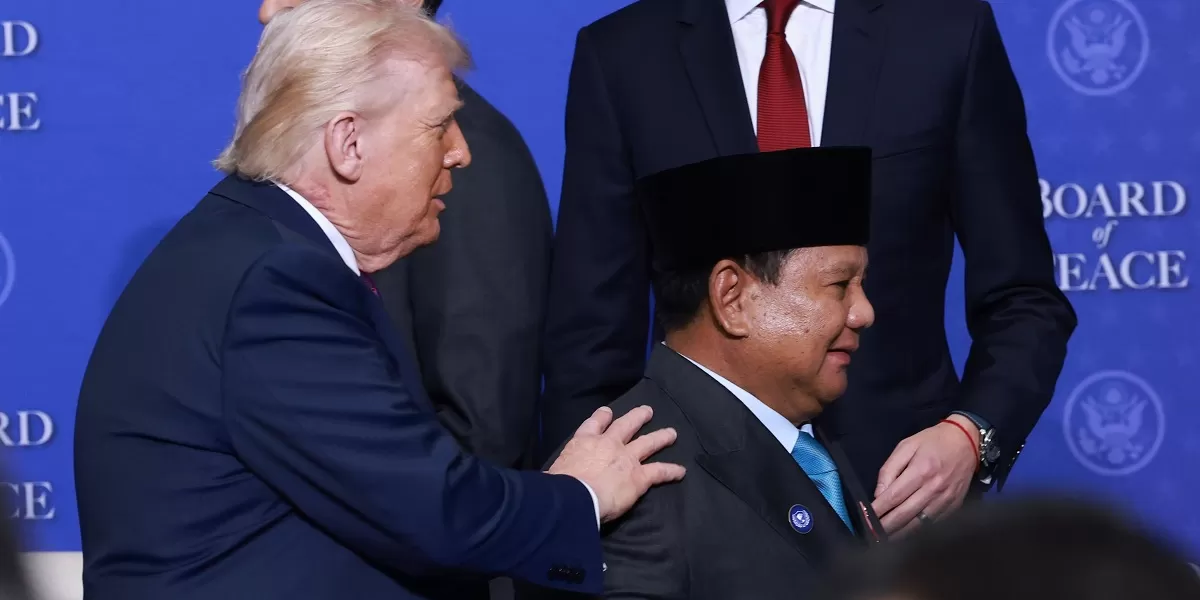 Presiden Prabowo Subianto menghadiri Board of Peace di Washington DC saat Indonesia diumumkan sebagai Wakil Komandan International Stabilization Force untuk misi stabilisasi Gaza. (Dok. Tim Media Presiden)
