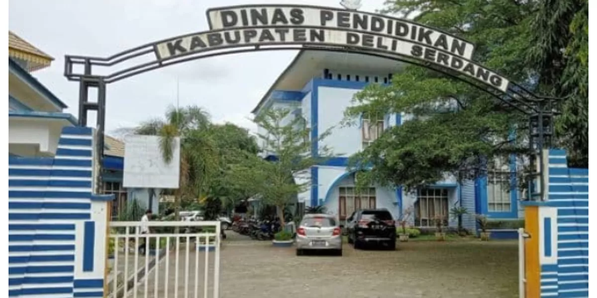 Kantor Dinas Pendidikan Deli Serdang (Realitasonline.id/zul)