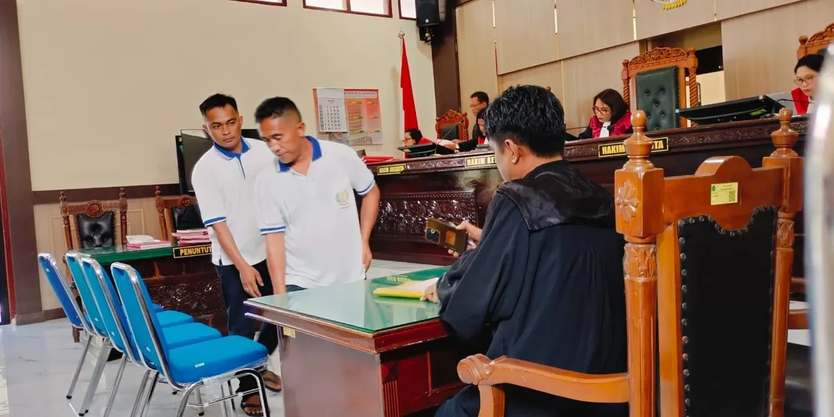  Dua terdakwa disidangkan di Pengadilan Negeri Simalungun (Realitasonline.id/RH)