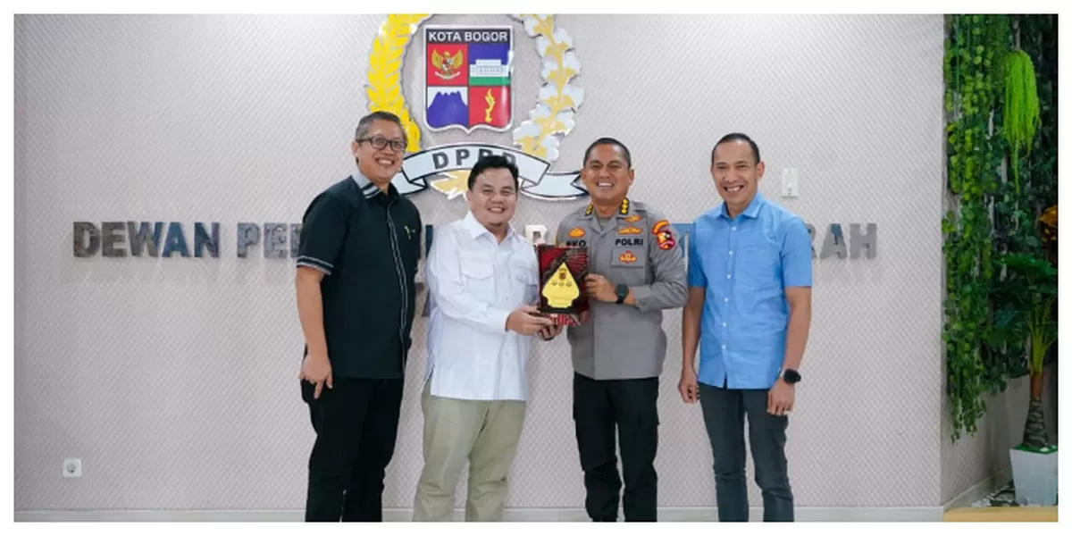 Pimpinan DPRD Kota Bogor menerima kunjungan silaturahmi sekaligus pamit Kapolresta Bogor Kota Kombes Pol. Eko Prasetyo di Ruang Transit Forkopimda DPRD Kota Bogor, Selasa (6/1/2025). (Realitasonline.id/Dok)