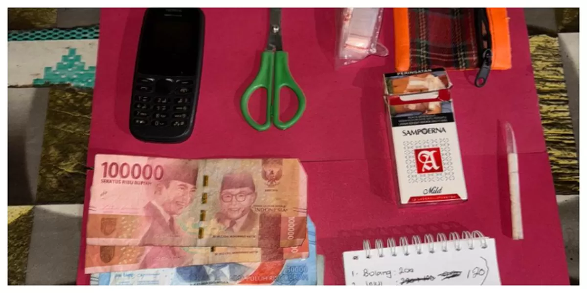 Keterangan foto : barang bukti dalam penangkapan  penyalahan penggunaan narkoba jenis sabu di Bilah hilir (Realitasonline.id / Arif)
