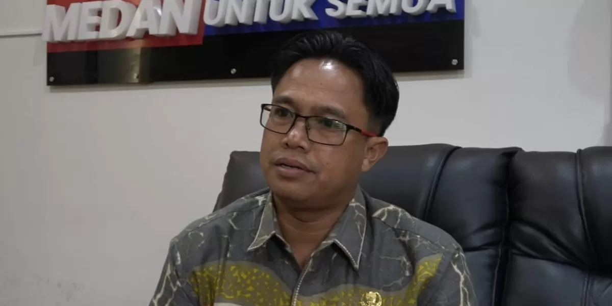 Plt Kadis SDABMBK Pemko Medan Gibson Panjaitan (Realitas online.id/Dok)