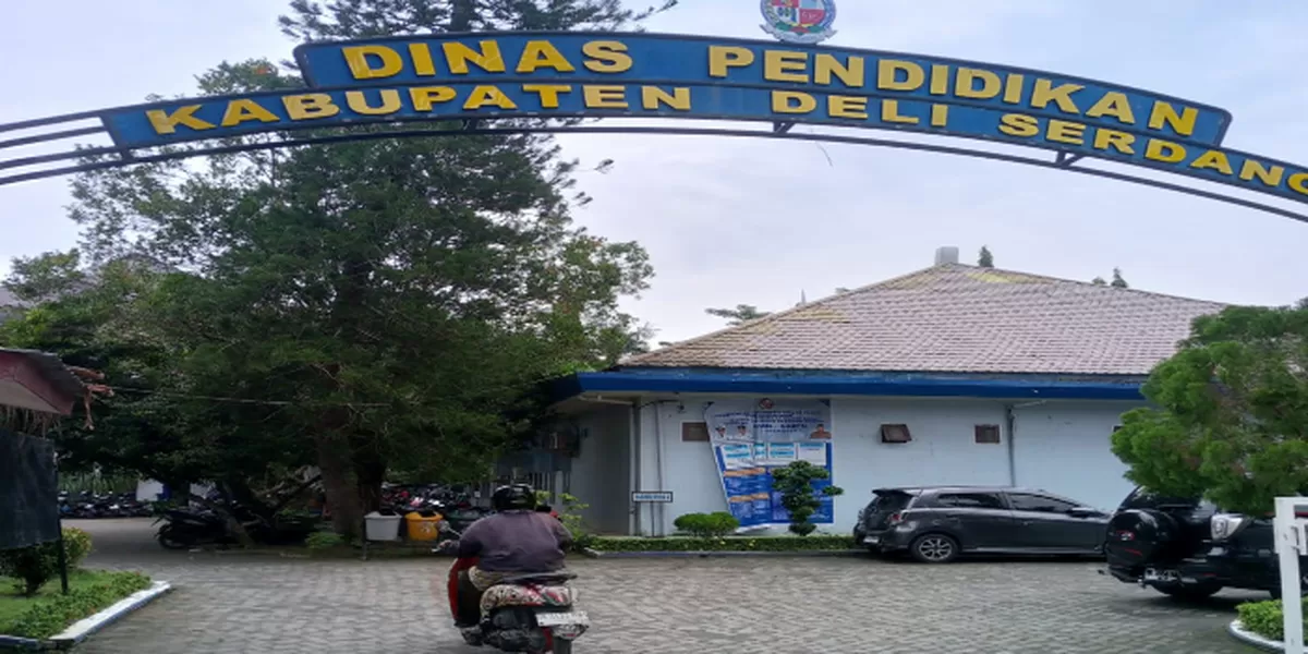 Kantor Dinas Pendidikan Kabupaten Deli Serdang (Realitas online.id/zul)