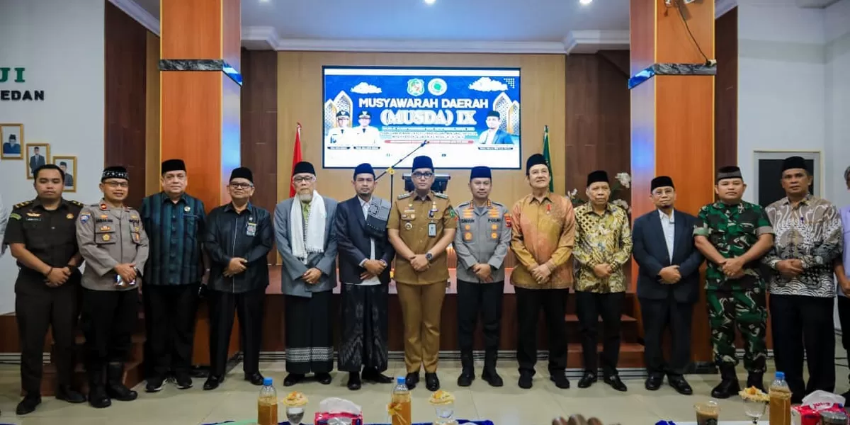 Wali Kota Rico Waas buka Musda IX MUI Kota Medan, Selasa (13/1/2026).