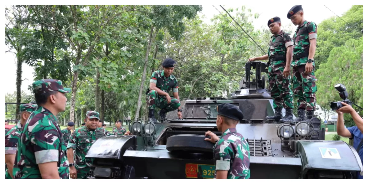  Pangdam I/BB Kunker ke Batalyon Kav 6/NK Asam Kumbang. (Realitasonline.id/Dok)