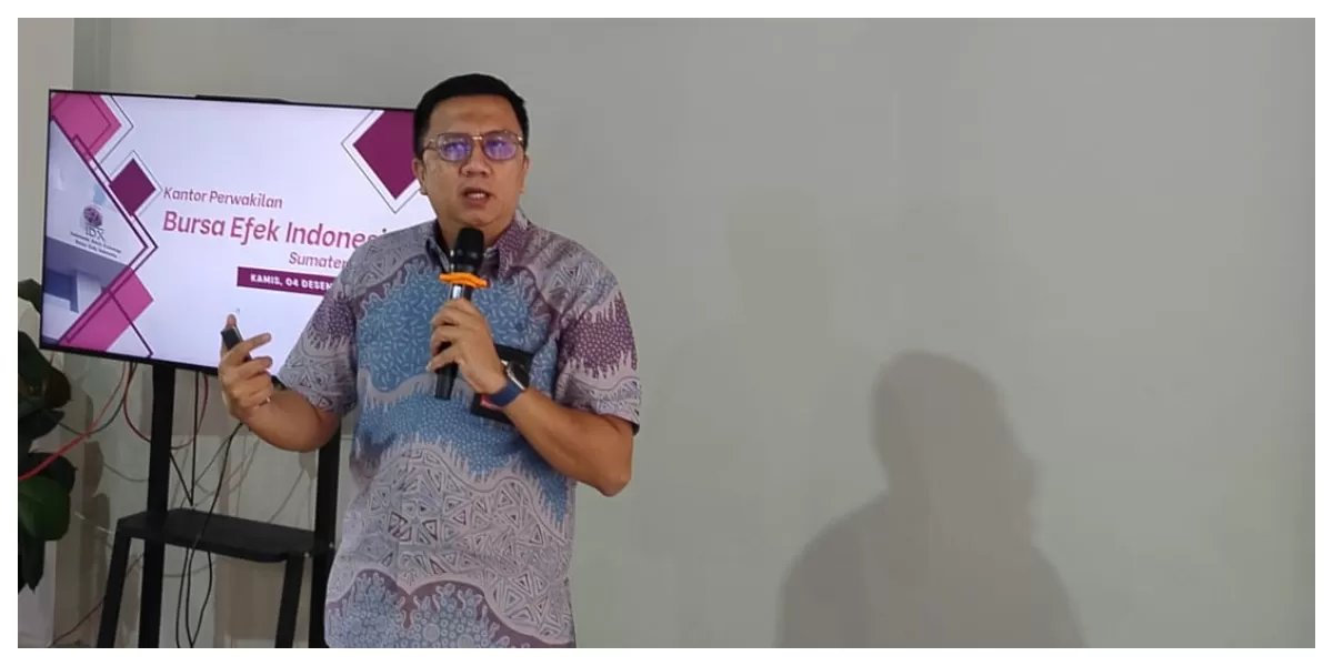 Kepala Bursa Efek Indonesia Perwakilan Sumatera Utara (BEI Sumut) M Pintor Nasution. (Realitasonline.id/Dok)