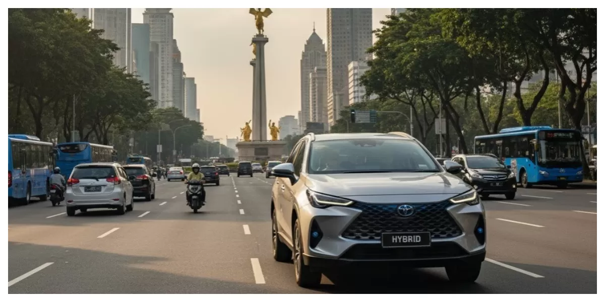 Keterangan foto: Ilustrasi Mobil Hybrid (Realitasonline/ Canva)