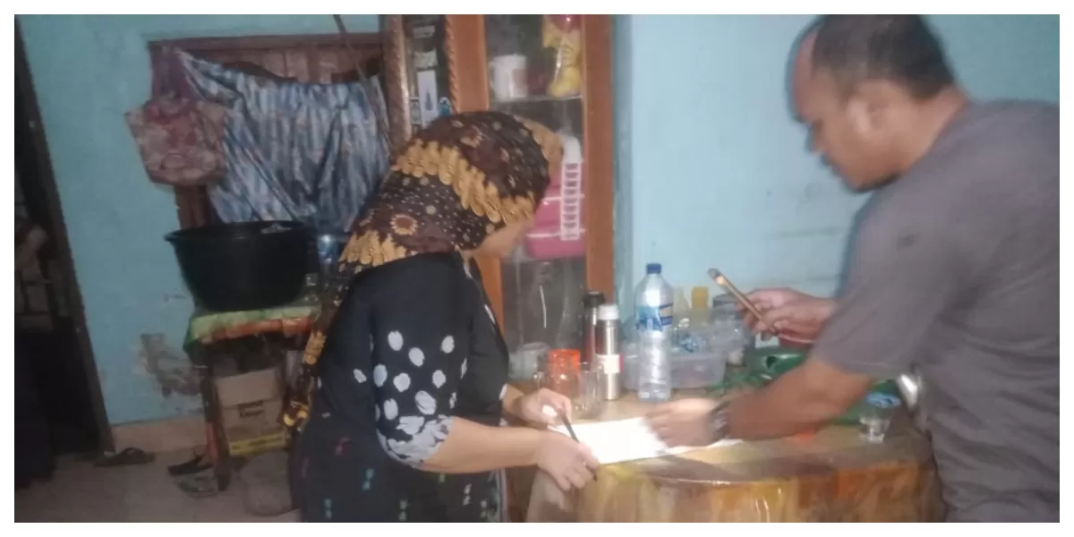  Kapolsek Sei Bingai cek ke TKP. (Realitasonline.id/Dok)