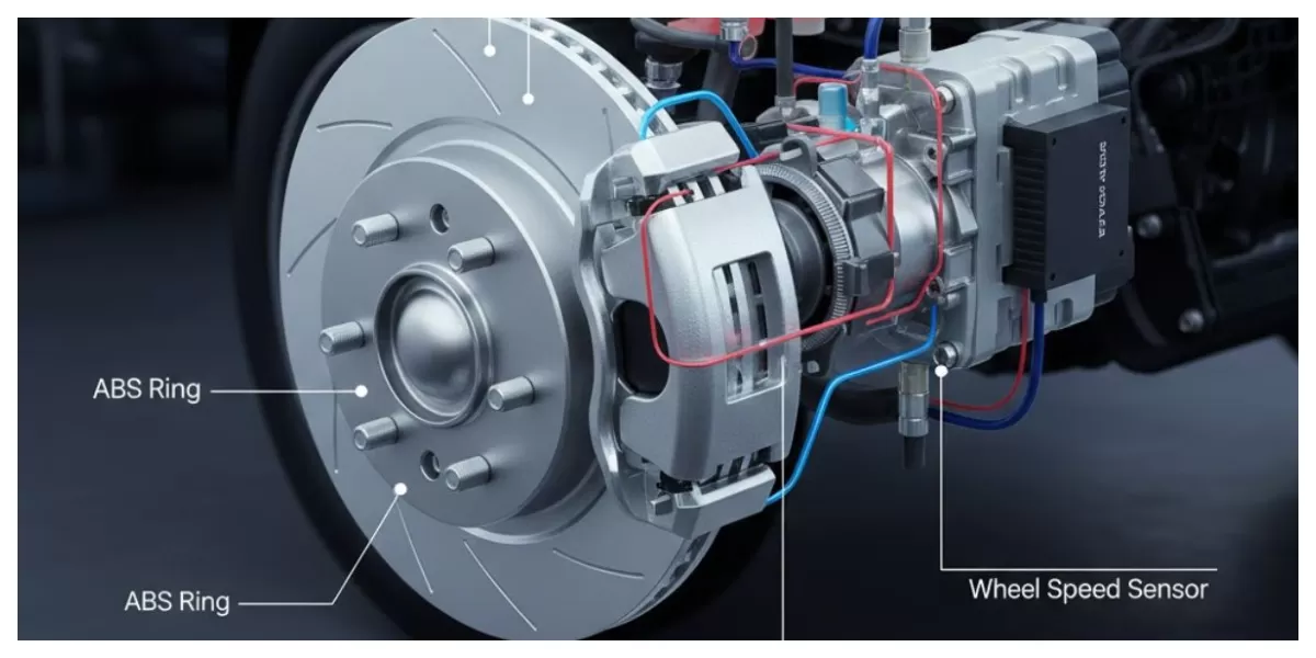  Ilustrasi sistem pengereman ABS (Realitasonline/ Canva)