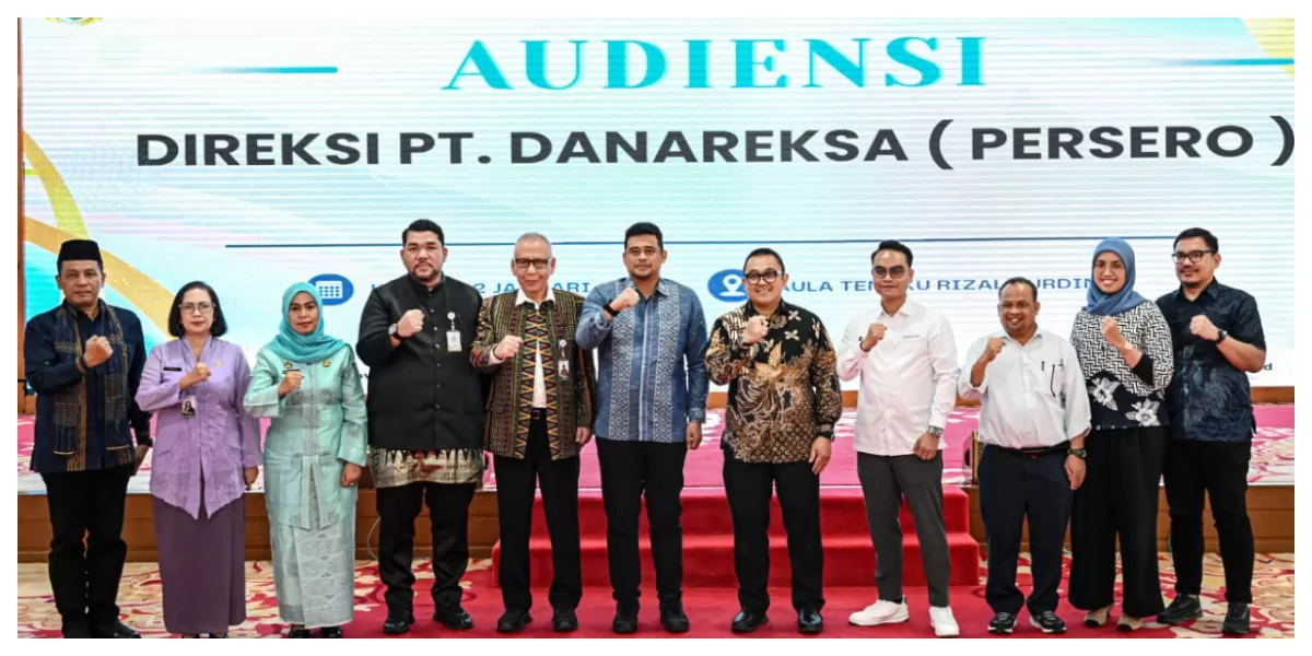 Gubernur Sumatera Utara Bobby Nasution bersama Direksi PT Danareksa. (Realitasonline.id/Dok)