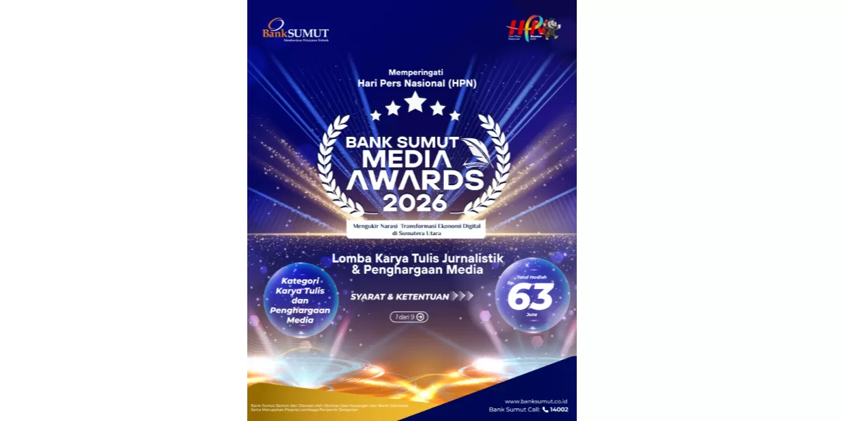 Lomba Karya Tulis Artikel Opini Khusus Jurnalis serta Media Award Bank Sumut