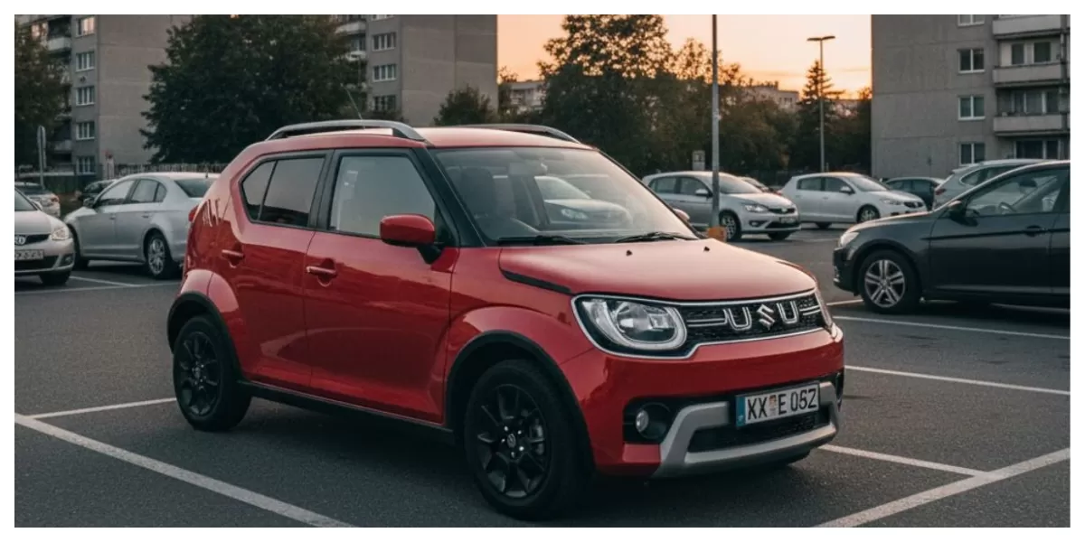 Ilustrasi mobil kecil di parkiran (Realitasonline/ Canva)