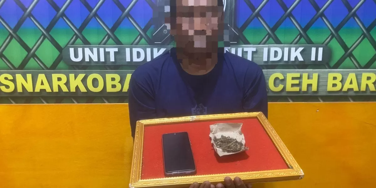 Terduga pemilik ganja diamankan Satres Narkoba Polres Abdya