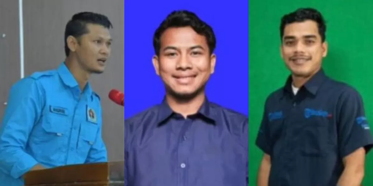 Wartawan utusan PWI Benwr Meriah, Aceh peserta Retret Orientasi Kebangsaan dan Bela Negara di Pusdiklat Bela Negara Kemhan RI, Kabupaten Bogor. Deretan atas dari kiri ke kanan: Mashuri, Iko Prananda, dan Bustami.