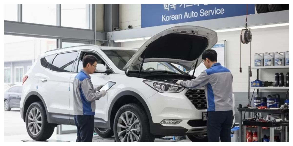 Ilustrasi Perawatan Mobil Korea (Realitasonline/ Canva)