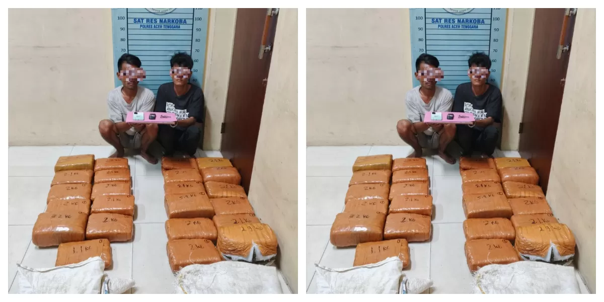Dua pria bawa ganja kering diciduk Polres Aceh Tenggara. (Realitasonline.id/Dok)
