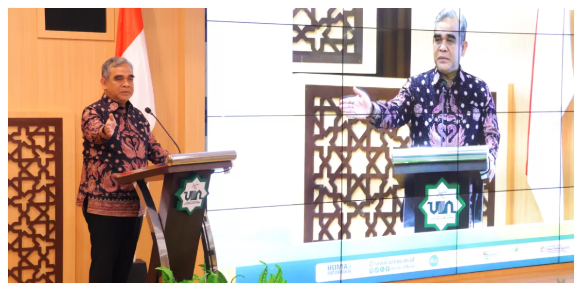 Ketua MPR RI Ahmad Muzani kunjungan kerja ke UINSU Medan. (Realitasonline.id/Dok)