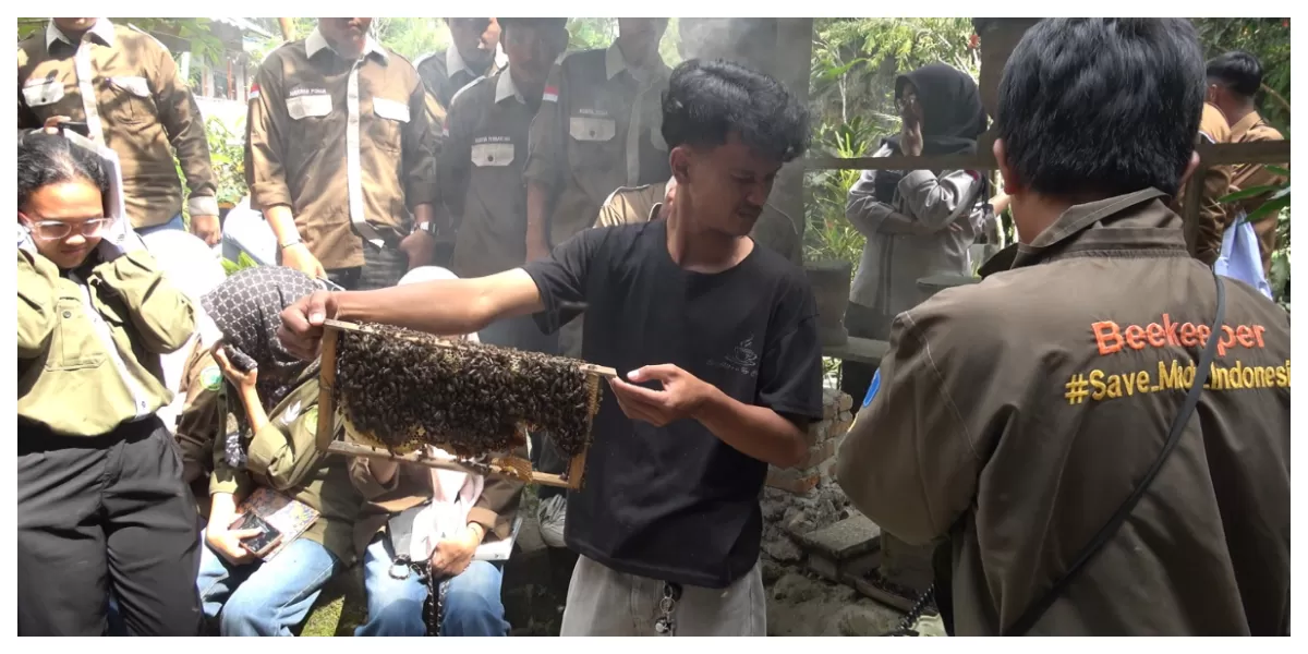 Mahasiswa Universitas Labuhanbatu studi lapangan di Desa Wisata Simalungun. (Realitasonline.id/Dok)