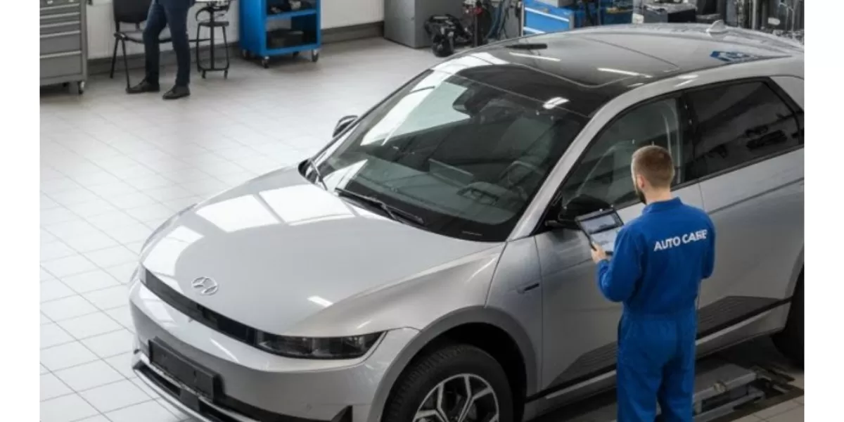 Keterangan foto: Ilustrasi perawatan mobil baru di bengkel (Realitasonline/ canva)