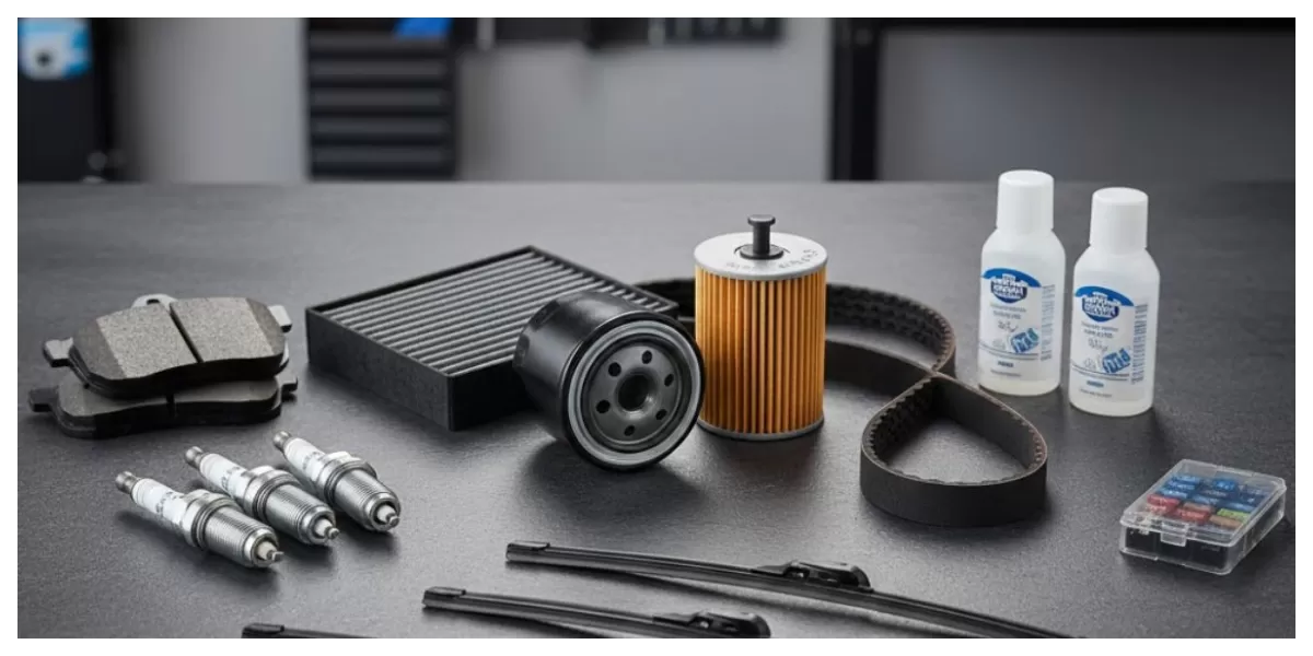  Ilustrasi komponen fast moving pada kendaraan (Realitasonline/ canva)