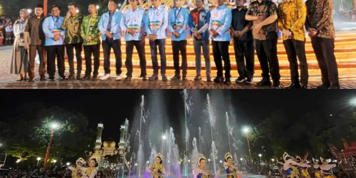 Prosesi pembukaan alun-alun Pemko Malang. (Realitasonline.id/Dok)