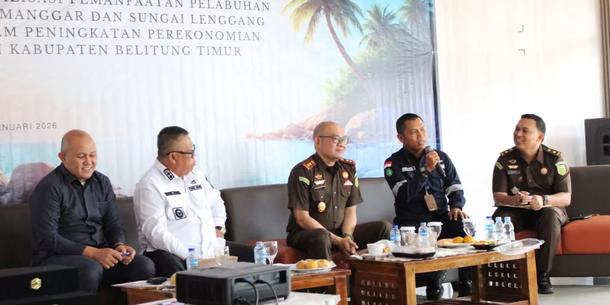 FGD Optimalisasi Pemanfaatan Pelabuhan ASDP Manggar dan Sungai Lenggang. (Realitasonline.id/Kajari Belitung Timur)
