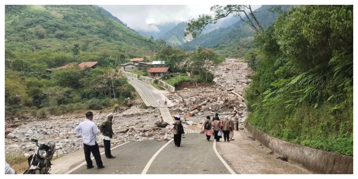 Kampung Uning Mas Kecamatan Pintu Rime Gayo Bener Meriah yang terkena bencana banjir dan longsor paling parah. (Realitasonline.id/Dok)