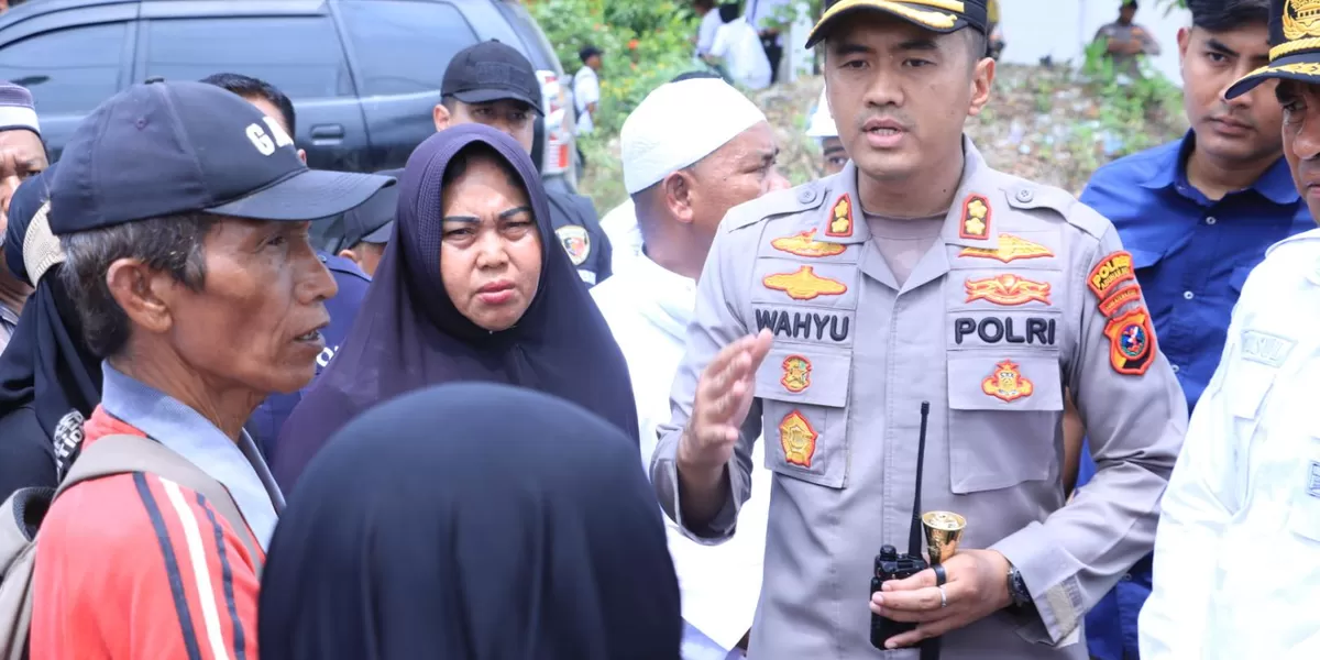 Kapolres Labuhanbatu Tegaskan, Pengamanan Eksekusi Lahan adalah Misi Kemanusiaan