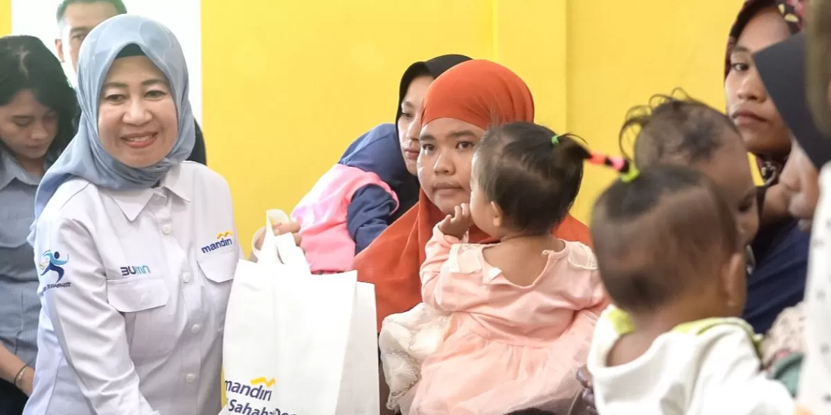 Melalui Mandiri Sahabat Desa, Bank Mandiri Perluas Akses Gizi dan Air Bersih guna Mendukung Penurunan Stunting