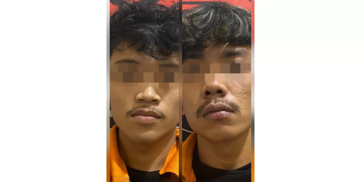 Tersangka D dan S diciduk polisi dengan barang bukti pil ekstasi