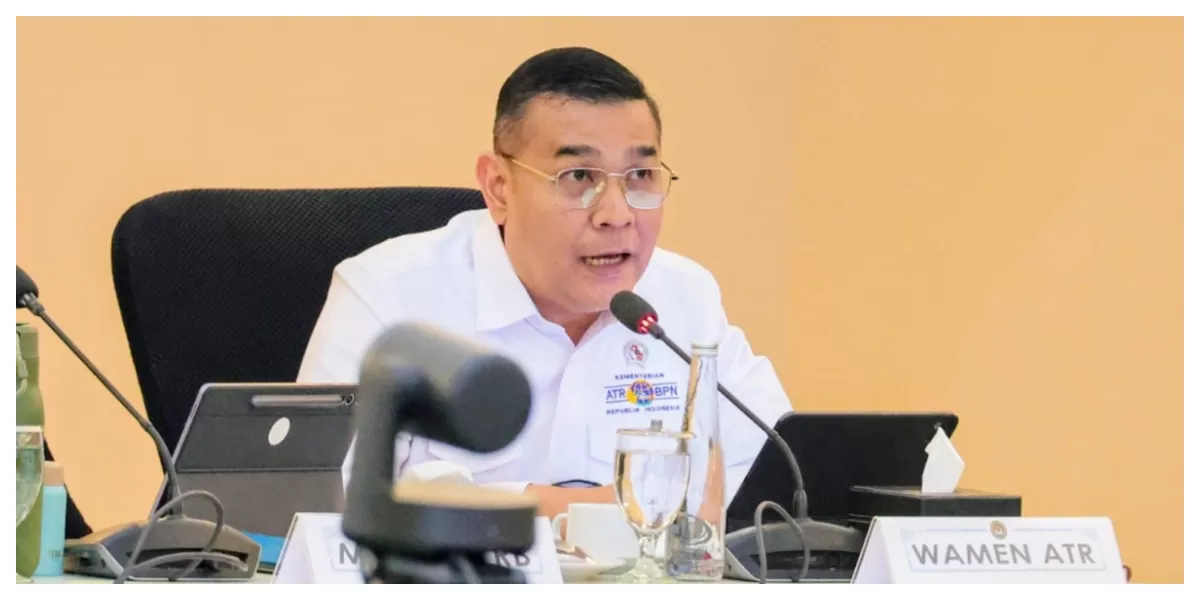 Wamen ATR BPN Ossy Dermawan saat paparan dalam Rapat Tingkat Menteri Pembangunan Sekolah Terintegrasi di Kemenko PMK,, Jakarta, Kamis (29/1/2026).(Realitasonline.id/Dok)