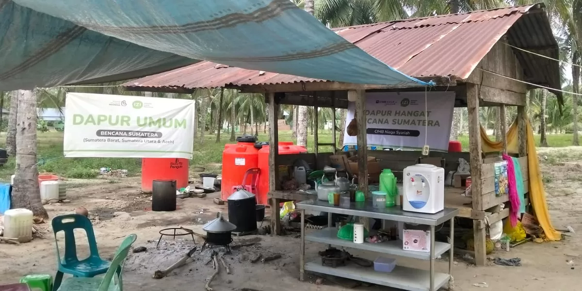 Dapur di Pengungsian Gampong (Desa) Kapa Kecamatan Peusangan Kabupaten Bireuen diabadikan beberapa hari lalu. Foto (AJ)