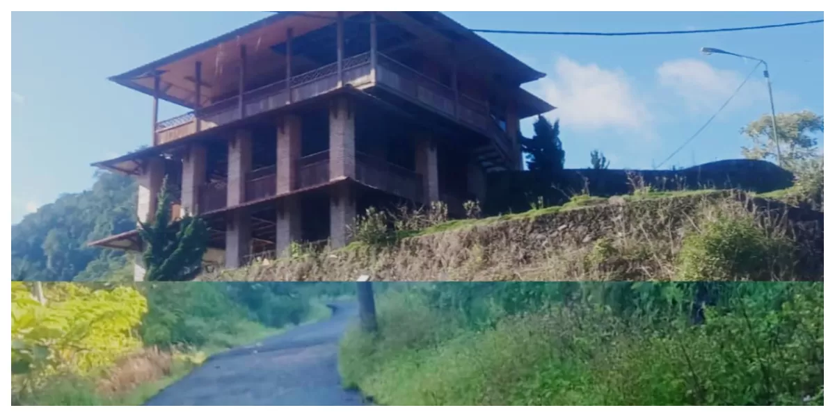 Proyek hotmit menuju Vila ketua DPRD Langkat. Poto realitasonline.id/MA