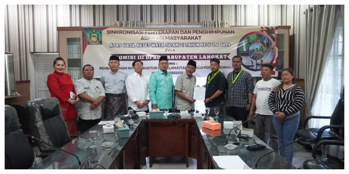 Komisi III DPRD Langkat mengelar RDP bersama dewan Pengurus serikat Mahasiswa Muslimin indonesia(DPC SEMMI) Jum'at 6/2 2026. Poto realitasonline.id/MA