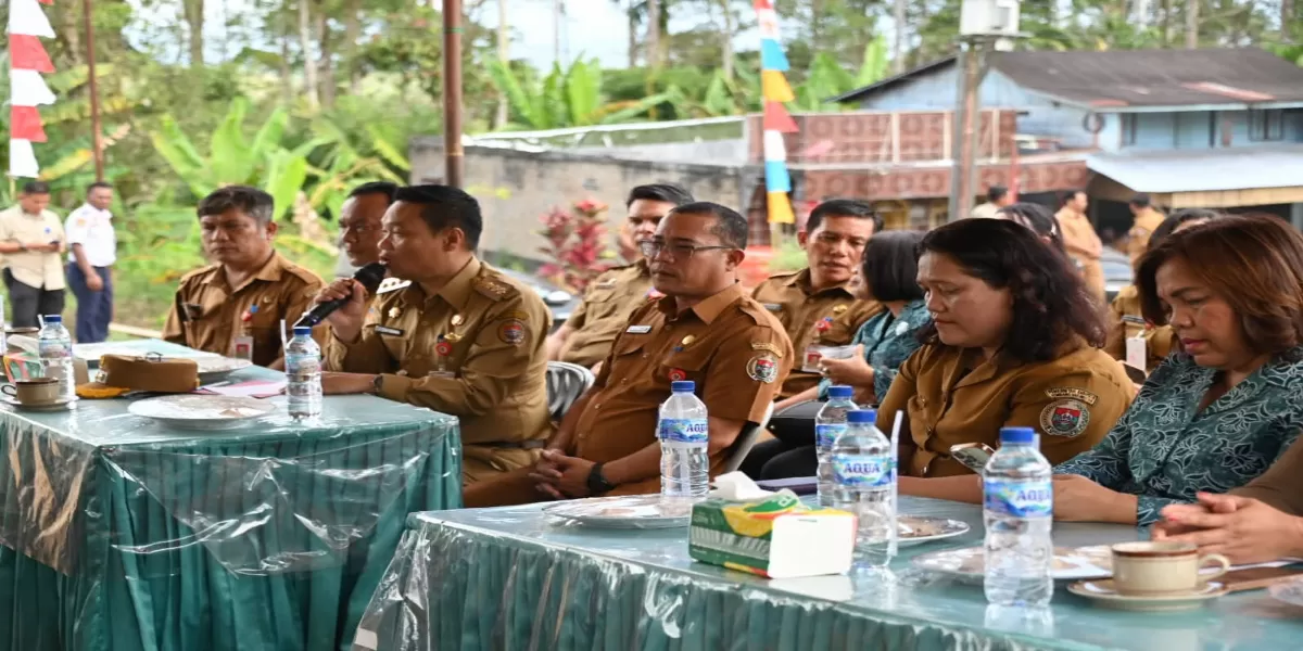 Acara peletakan batu pertama KDMP Pakkat Hauagong, Kecamatan Pakkat  (Realitasonline.id/Dok)
