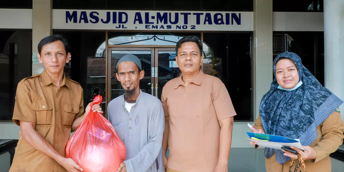 Pemko Pematangsiantar serahkan perbekalan Ramadhan (Realitasonline.id/RH)