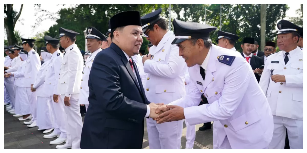 Ketua DPRD Kota Bogor, Dr. Adityawarman Adil, menghadiri pelantikan dan pengambilan sumpah jabatan sejumlah pejabat di lingkungan Pemerintah Kota Bogor di Plaza Balai Kota Bogor, Rabu, 11 Februari 2026. (Realitasonline.id/Dok)