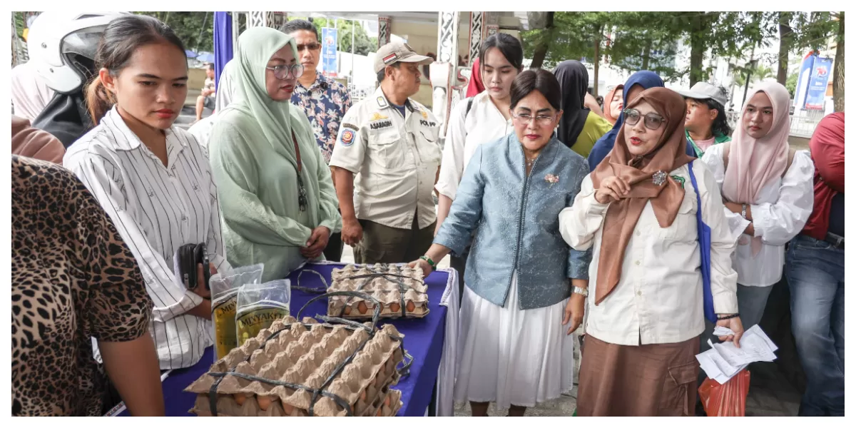 Liswati tinjau GPM di Lapangan Adam Malik jelang Ramadhan ( Realitasonline.id/RH)