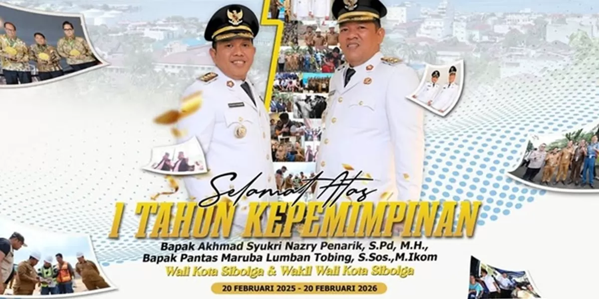 Foto: Wali Kota Sibolga, Akhmad Syukri Nazry Penarik, bersama Wakil Wali Kota Pantas Maruba Lumbantobing.