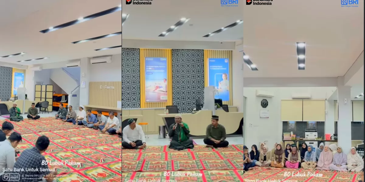 BRI Lubuk Pakam Peringati Isra Mikraj dan Punggahan