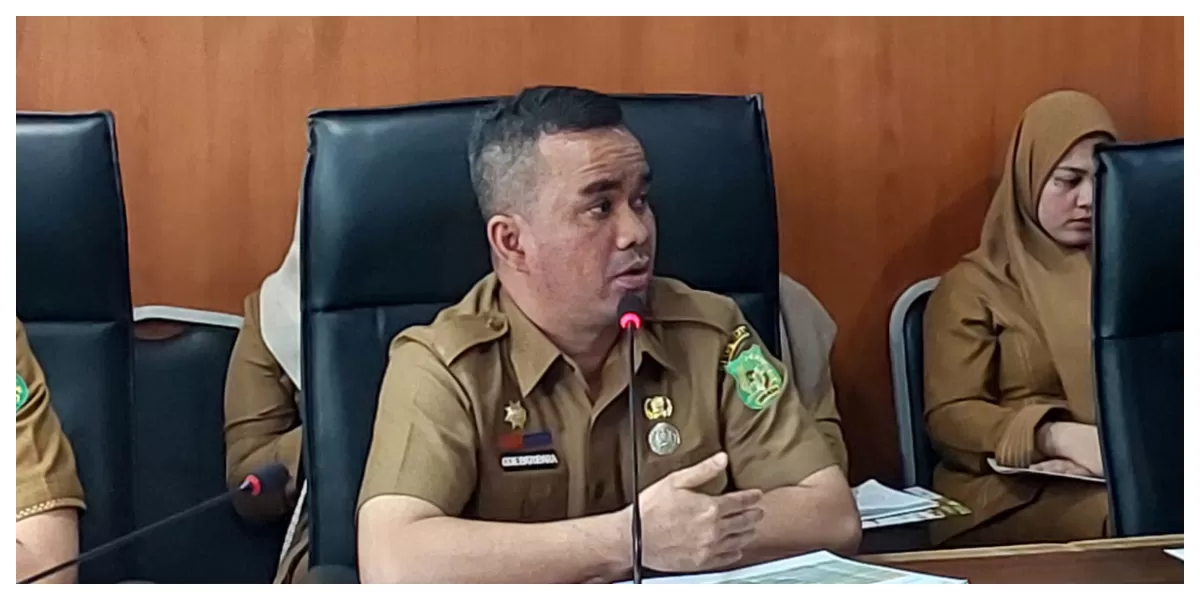 Kadis Pariwisata Kota Medan M Odie Anggia Batubara pada rapat dengar pendapat (RDP) dengan Komisi III DPRD Medan. (Realitasonline.id/Dok) 