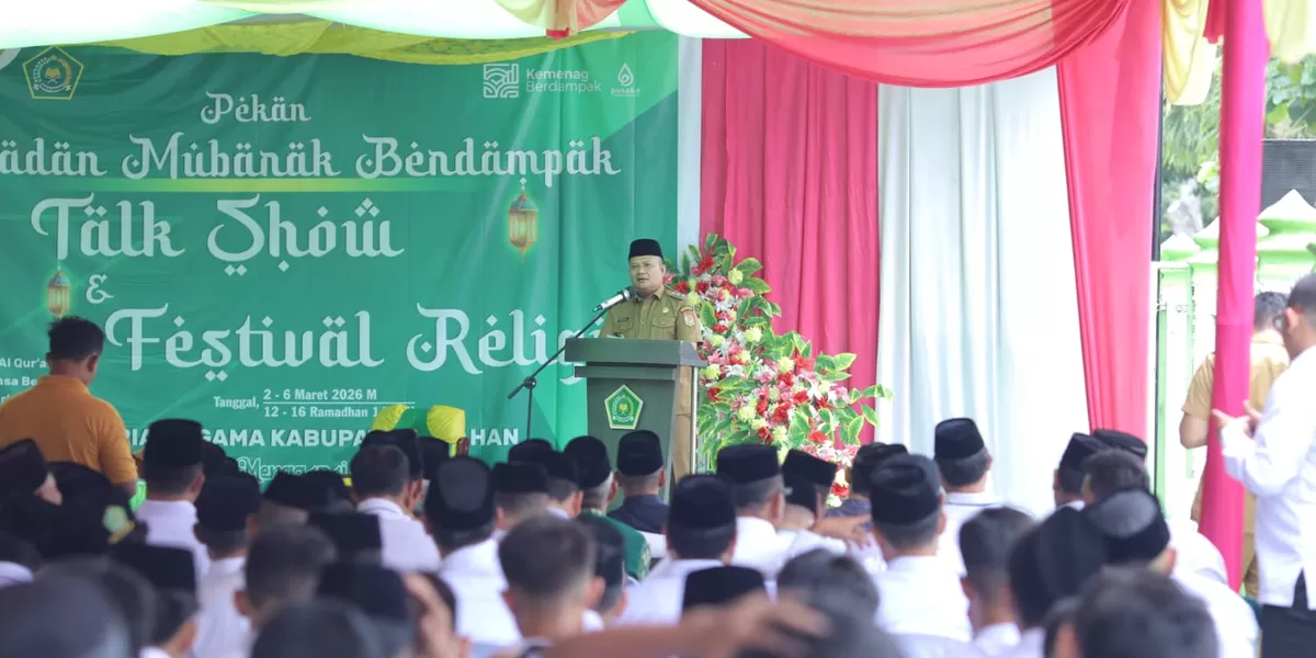Wakil Bupati Asahan Rianto Saat menghadiri Kegiatan Ramadhan Mubarak Berdampak