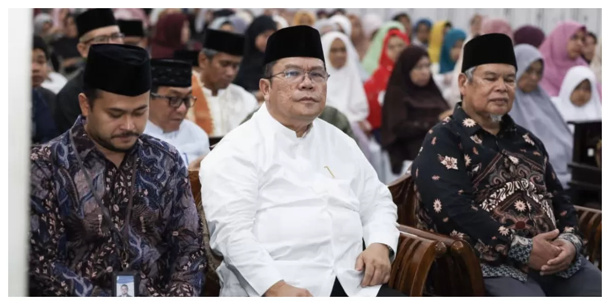  Wali Kota Wesly Silalahi di Mesjid Taqwa Muhamadiyah. (Realitasonline.id/Rhy)