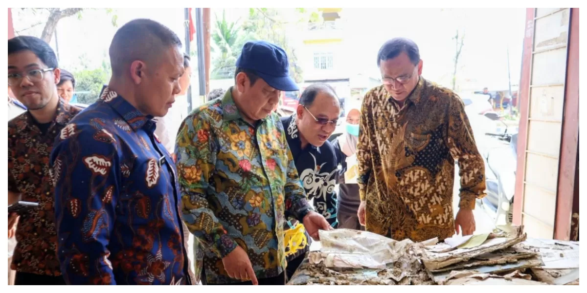 Kementerian ATR BPN percepat upaya penyelamatan dan restorasi arsip pertanahan yang rusak akibat bencana hidrometeorologi di Aceh, Kamis (5/3/2026). (Realitasonline/Riswandy)