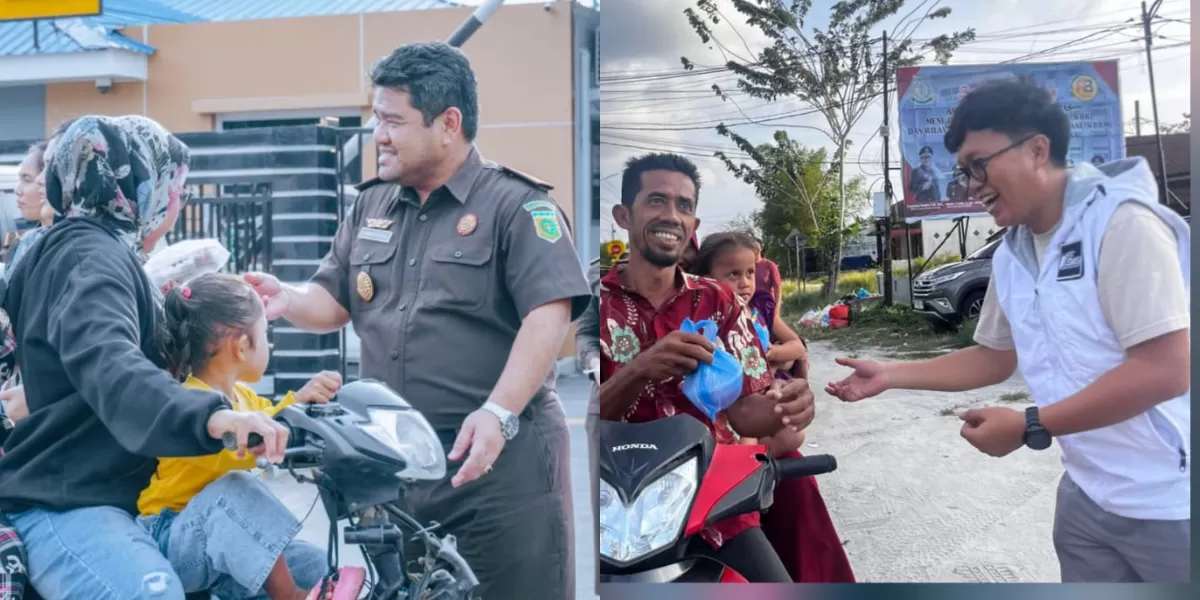 SMSI Batubara Bersama Kajari Membagikan Takjil kepada masyarakat dan Pengguna Jalan di Batu Bara